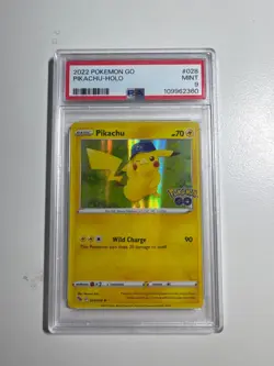 2022 pokemon go pikachu holo #028 Mint psa grade 9 very good condition - Image 1