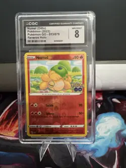 Pokemon Company CGC 8 Numel 013/078 Pokemon GO Reverse Holo EN 2022 - Image 1