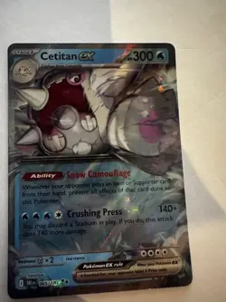 Cetitan EX 065/182 Full Art NM/M Destined Rivals Pokemon Card FREE SHIPPING - Image 1
