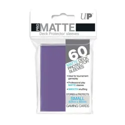 Ultra Pro 60 Purple PRO-MATTE Small Deck Protector NEW Card Sleeves Pack 84269 - Image 1