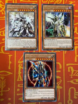 YUGIOH BLACK LUSTER SOLDIER SET ENVOY/TWILIGHT/SACRED RARE TOCH-EN029/33/35 - Image 1
