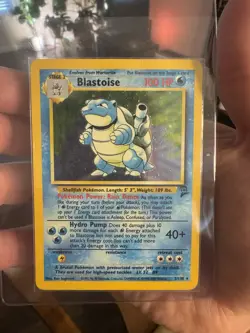 Blastoise Holo 2/130 Base Set Unlimited WOTC 1999 Vintage Pokemon Card - Image 1