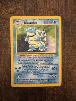 Blastoise Holo 2/130 Base Set Unlimited WOTC 1999 Vintage Pokemon Card - Image 3
