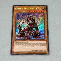 1x Yugioh Armed Dragon LV 7 SGX1 1st Edition Secret Rare Card NM - Image 1