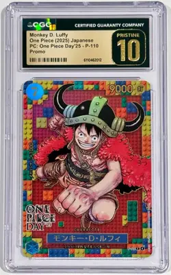 2025 One Piece Monkey D. Luffy #P-110 One Piece Day Promo CGC 10 Pristine - Image 1