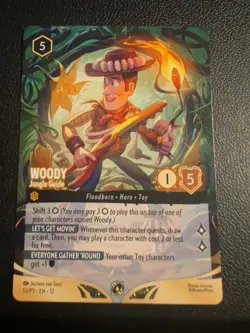 Woody - Jungle Guide (Store Championship) Disney Lorcana Promo Cards Non-Holo - Image 1