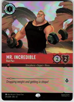 Mr. Incredible Bob Parr Epic Foil 215/204 Wilds Unknown Disney Lorcana - Image 1