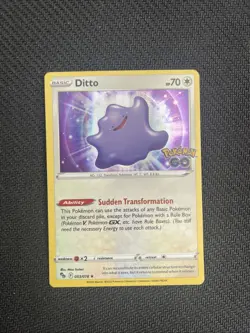 Ditto Holo 053/078 NM Pokemon GO Holo Card - Image 1