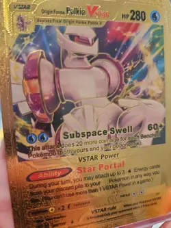 Origin Forme Palkia Vstar Gold Foil Fan Art Collector Pokemon Card 208/189... - Image 4