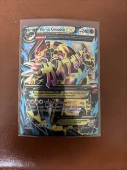 Pokemon Groudon EX Full Art Holo Ultra Rare Card XY Primal Clash 151/160 - Image 1