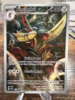Pokemon Card TCG - Kingambit SVP 130 Black Star Promo Scarlet & Violet Near Mint - Image 1