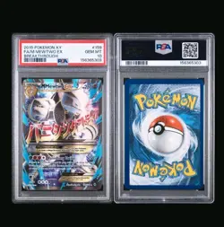 M Mewtwo EX Full Art Rare Holo Card 159/162 Breakthrough Psa 10 - Image 3