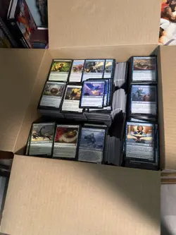 17 lbs Magic: The Gathering Bulk Cards – Unsorted Commons & Uncommons (2019+ Set - Image 2