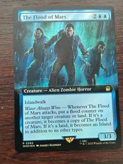 1x FOIL BORDERLESS THE FLOOD OF MARS - Doctor Who - MTG - Magic the Gathering - Image 1
