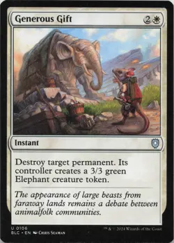 Generous Gift U Commander: Bloomburrow 106 - LP - Image 1
