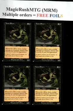 MRM ENGLISH 4x SlivoCde toxique Toxin Sliver NM/M MTG Magic MB1 - Image 1