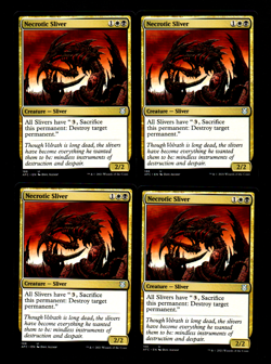 MRM ENGLISH 4x SlivoCde nCcrotique - Necrotic Sliver MTG Magic AFC - Image 1