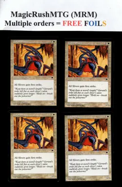 *MRM* ENGLISH 4x SlivoCde griffu - Talon Sliver MTG TMP - Image 1