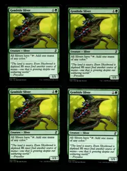 MRM ENGLISH 4x Gemhide Sliver - SlivoCde cuirgemme MTG magic TSR - Image 1