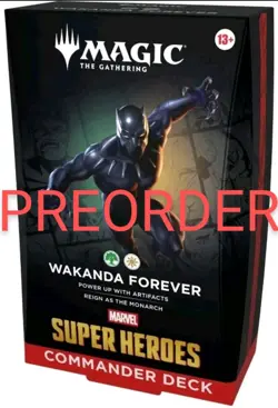 Magic Marvel Commander Deck Wakanda Forever Inglese Sigillato Panther Preordine - Image 1