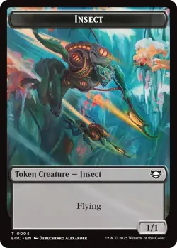 MTG Edge of Eternities Commander - Insect 1/1 & Beast 3/3 [Token] - Image 1