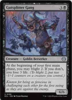 Gutsplitter Gang U Lorwyn Eclipsed 106 NM MTG - Image 1