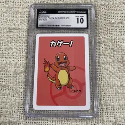 GRADED CGC 10 2019 Pokemon Playing Card JPN Old Maid Charmander - Image 1
