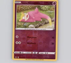Galarian Slowpoke 054/198 Reverse Holo C Chilling Reign NM Pokemon - Image 1