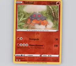 Torkoal 023/196 Reverse Holo UC Lost Origin NM Pokemon - Image 1