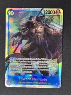 Edward Newgate OP08-043 SR One Piece Card Game Two Legends - English - NM - Image 1