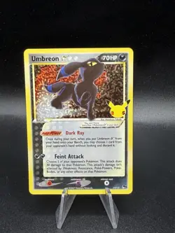 Pokemon TCG Umbreon Gold Star 17/17 Celebrations Classic Collection NM HC3 - Image 1