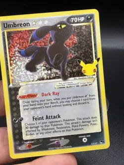 Pokemon TCG Umbreon Gold Star 17/17 Celebrations Classic Collection NM HC3 - Image 3