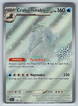 Crabominable 149/142 Holo Miscellaneous Cards & Products Pokemon Holo NM - Image 1