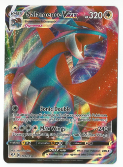 Pokemon Salamence VMAX 144/189 Ultra Rare Full Art Holo Darkness Ablaze NM - Image 1