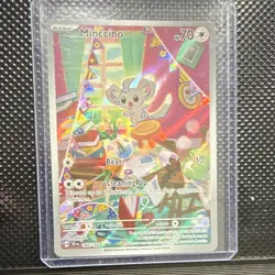 Pokemon TCG Minccino 182/162 SV05 Temporal Forces Illus Rare Holo - Image 1