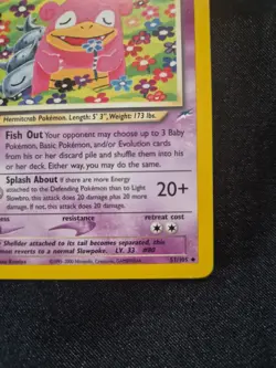Pokemon 1st Edition Light Slowbro 51/105 Neo Destiny Regular - Image 4