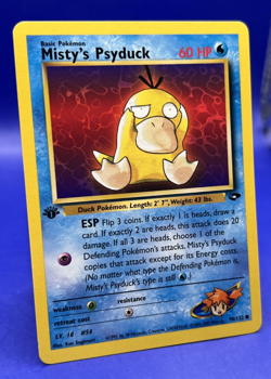Pokemon Card Misty's Psyduck Gym Challenge 90/132 1st Edition NM - Image 2