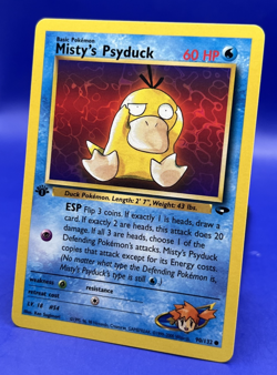 Pokemon Card Misty's Psyduck Gym Challenge 90/132 1st Edition NM - Image 3