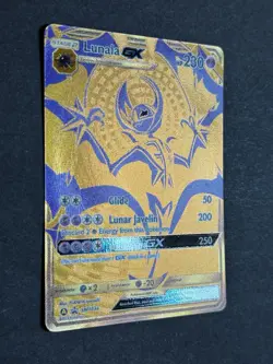 Lunala GX sm103a Alternate Art Promo Hidden Fates Gold Pokemon TCG NM/MINT - Image 4