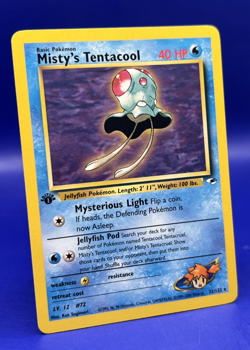 2000 Pokemon Card Misty's Tentacool Gym Heroes 32/132 1st Edition Rare LP+ - Image 2