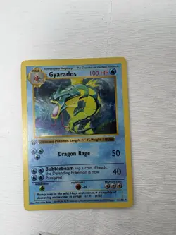 Gyarados 6/102 Base Set Unlimited Holo Rare EN 1999 HP100 Dragon Rage - Image 3