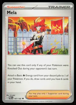 Mela 167/182 Uncommon Paradox Rift Pokemon Near Mint - Image 1
