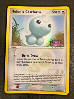 Pokemon Holon's Castform Holo Stamped Promo EX Holon Phantoms 44/110 - LP/NM - Image 1