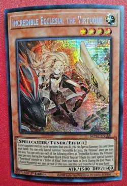 1x Yu-Gi-Oh! Incredible Ecclesia, The Virtuous - MP22-EN188 - Prismatic-1stEd-NM - Image 1