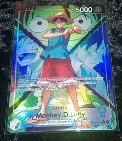 One Piece OP16-022 Monkey D Luffy Alt Art Leader OP16 Time Of Battle - Mint - Image 1