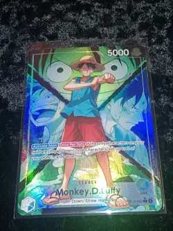 One Piece OP16-022 Monkey D Luffy Alt Art Leader OP16 Time Of Battle - Mint - Image 5