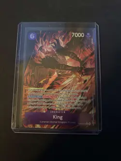 One Piece OP14 The Azure Sea’s Seven - King EB04-031 R Alternate Art ENGLISH - Image 1