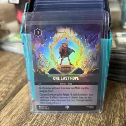 Disney Lorcana Fabled TCG Epic Rare Hercules One Last Hope 222/204 - Image 1
