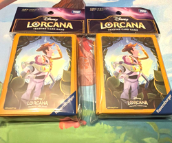 Disney Lorcana Official Card Sleeves Toy Story Woody & Buzz 2 packs Japan New - Image 1