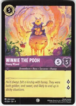 Winnie the Pooh Hunny Wizard 41/204 Fabled Disney Lorcana - Image 1